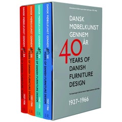40 Years of Danish Furniture Design Ensemble de quatre livres par Grete Jalk