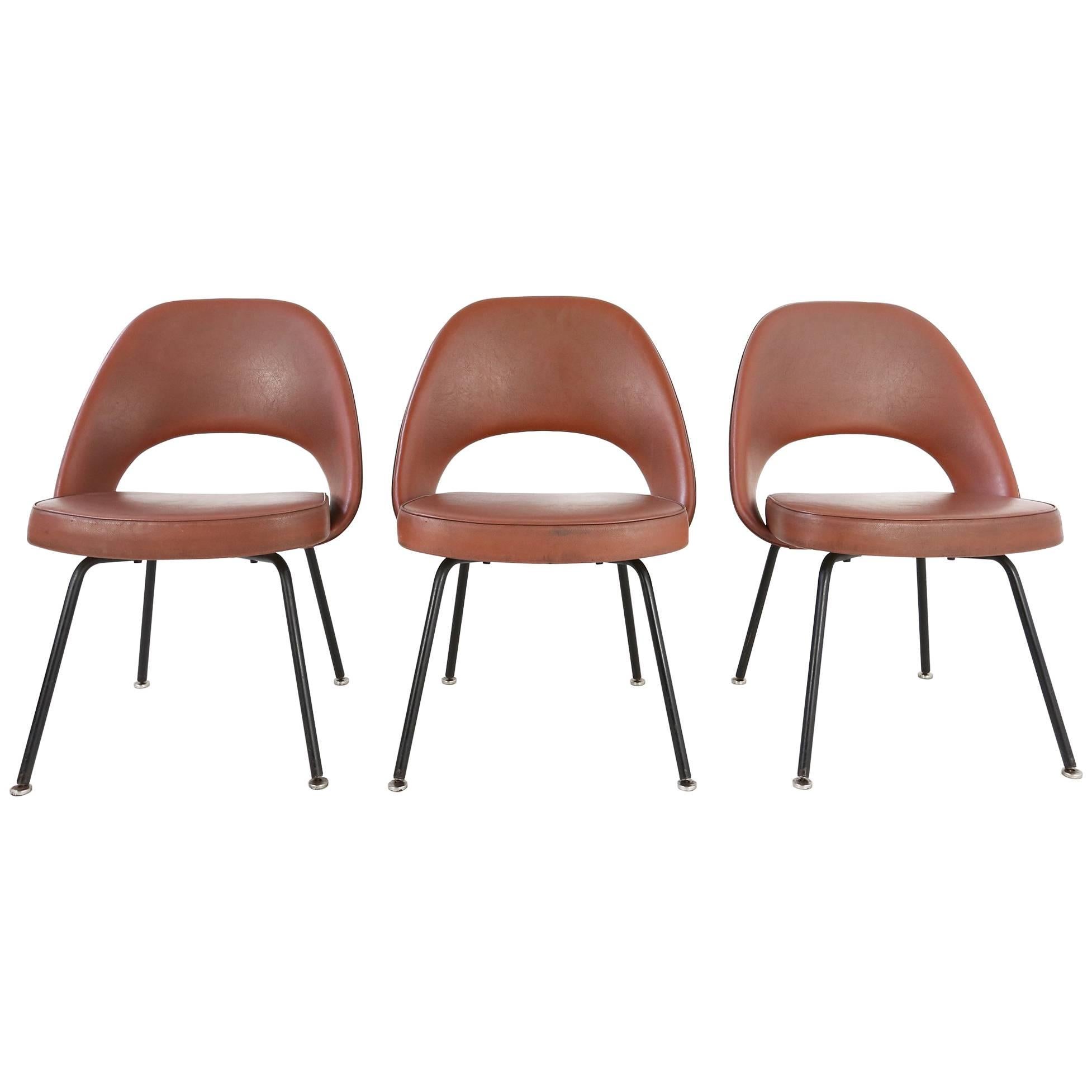 Set of Two Eero Saarinen Series 71 Armless Chair for Knoll, 1960s De Coene