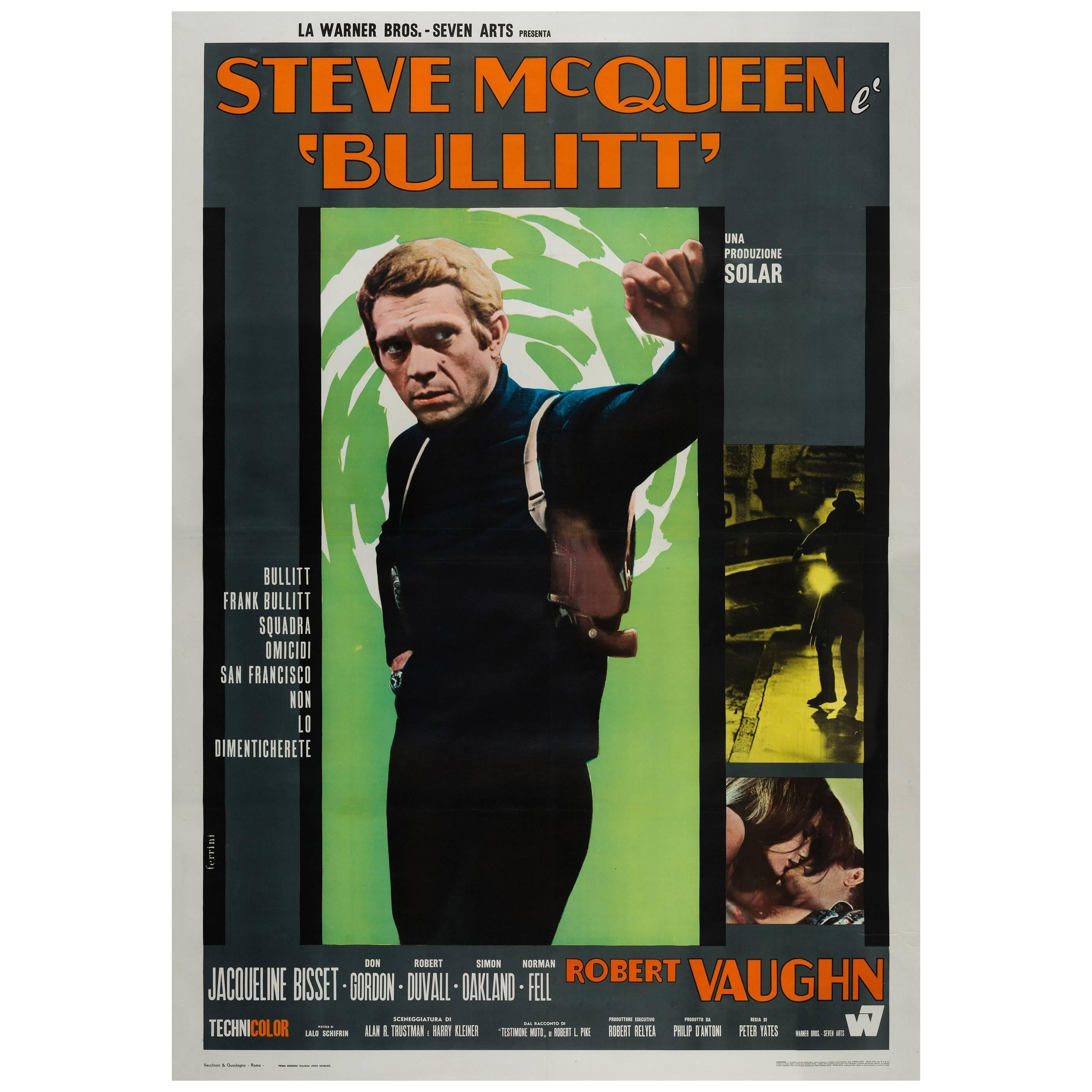 Bullitt Original Italian Film Poster, 1968