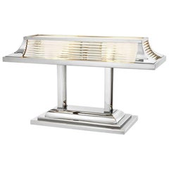 Lampe de bureau grande taille en finition nickel