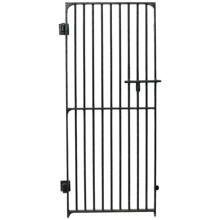 19th Century English Wrought Iron Security Gate