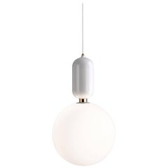 Aballs T GR Painted Ceramic Pendant Lamp, Large