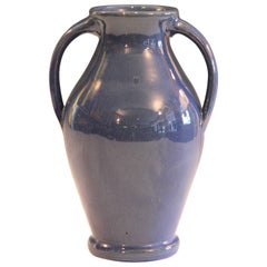 Vintage Waco Bybee KY Kentucky Southern Folk Blue Arts & Crafts Pottery Vase