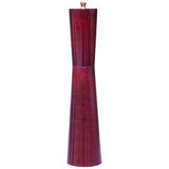 Aldo Tura Red Goatskin Pepper Mill, 1970s