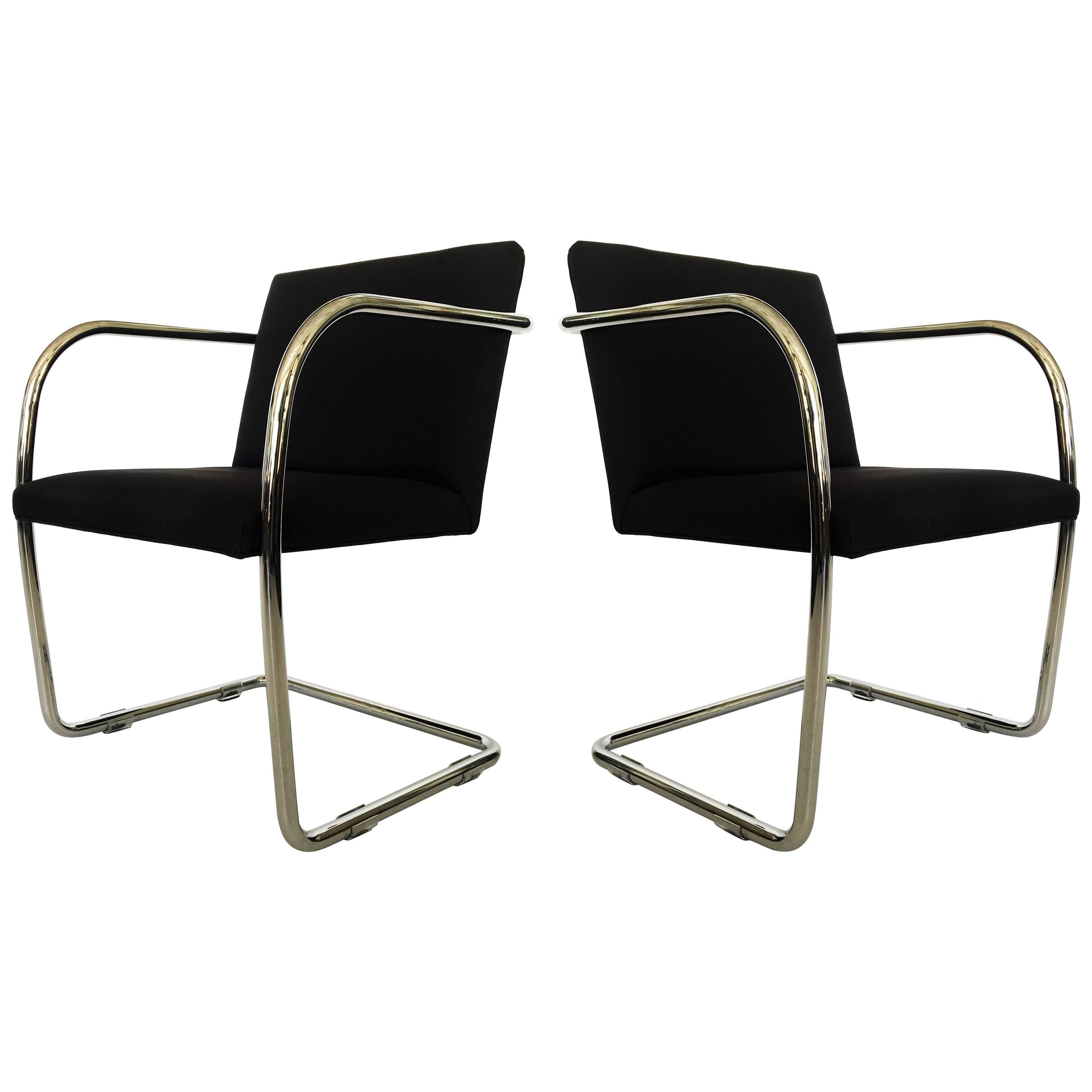 Pair of Thonet Mies van der Rohe Brno Chairs For Sale