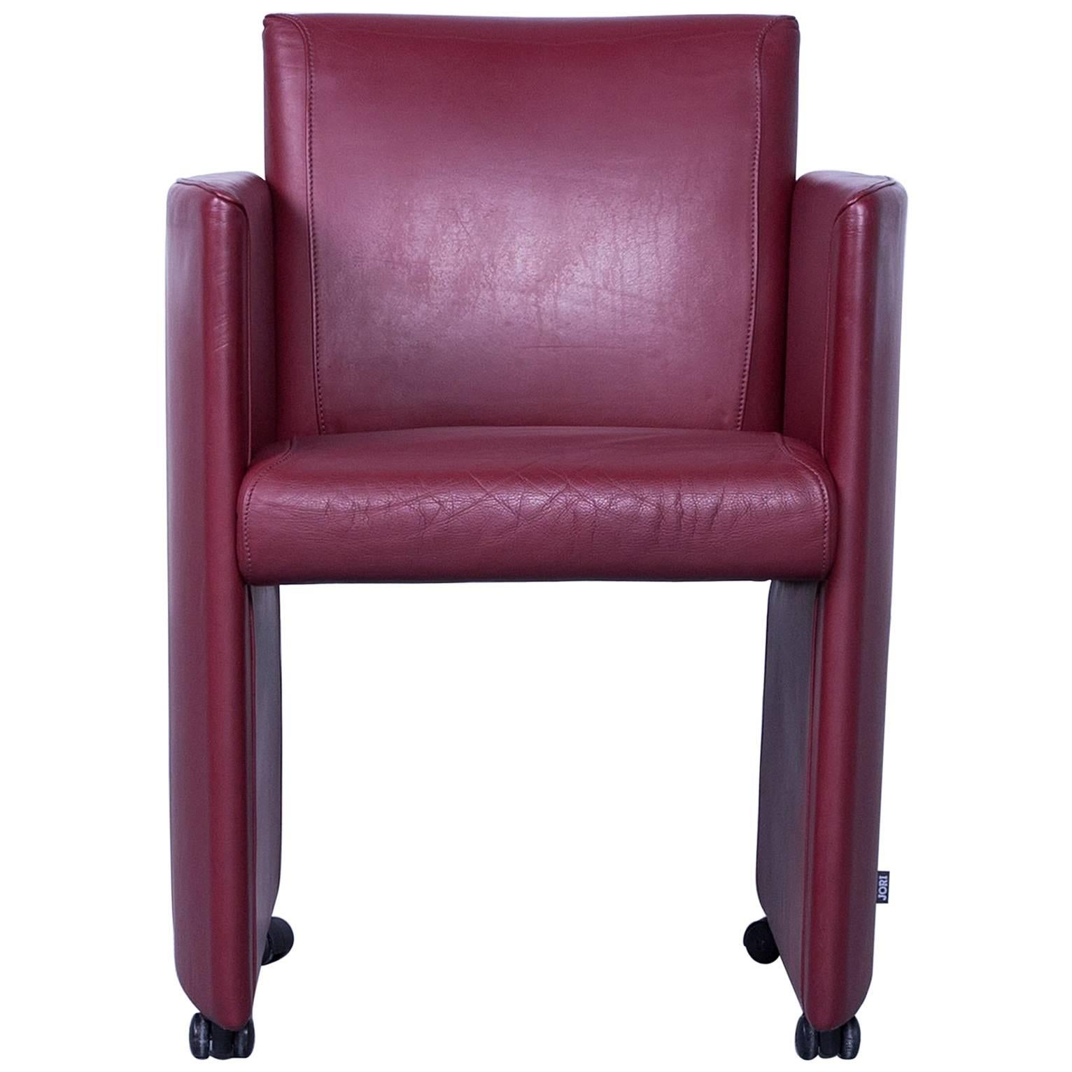JORI Eternity Designer Chair Leather Red Modern