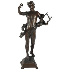 Antique Bronze Sculpture, Signed on Base, G.Devreese