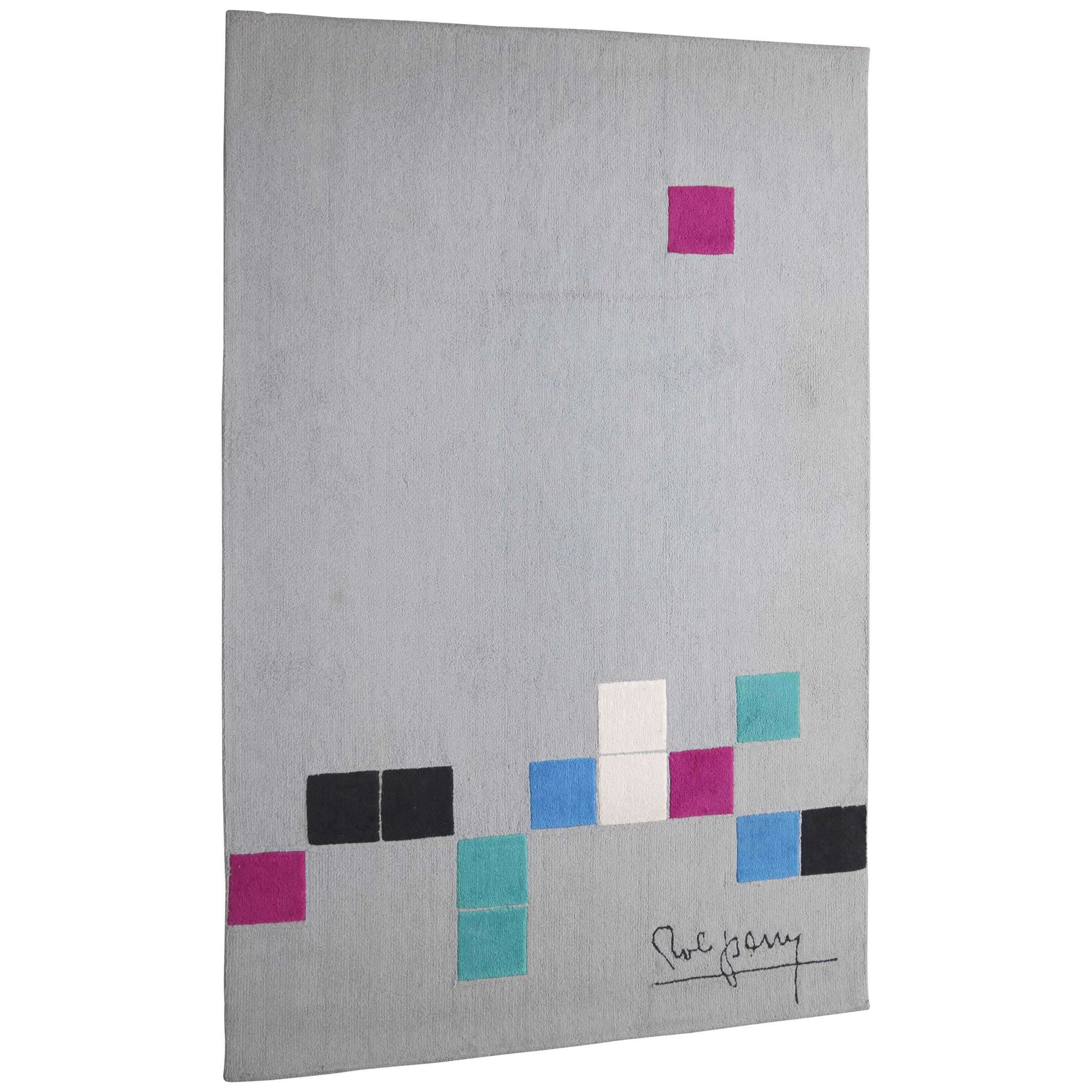 Rob Parry "Squares" Rug for Danish Carpets, Netherlands, circa 2000 For Sale