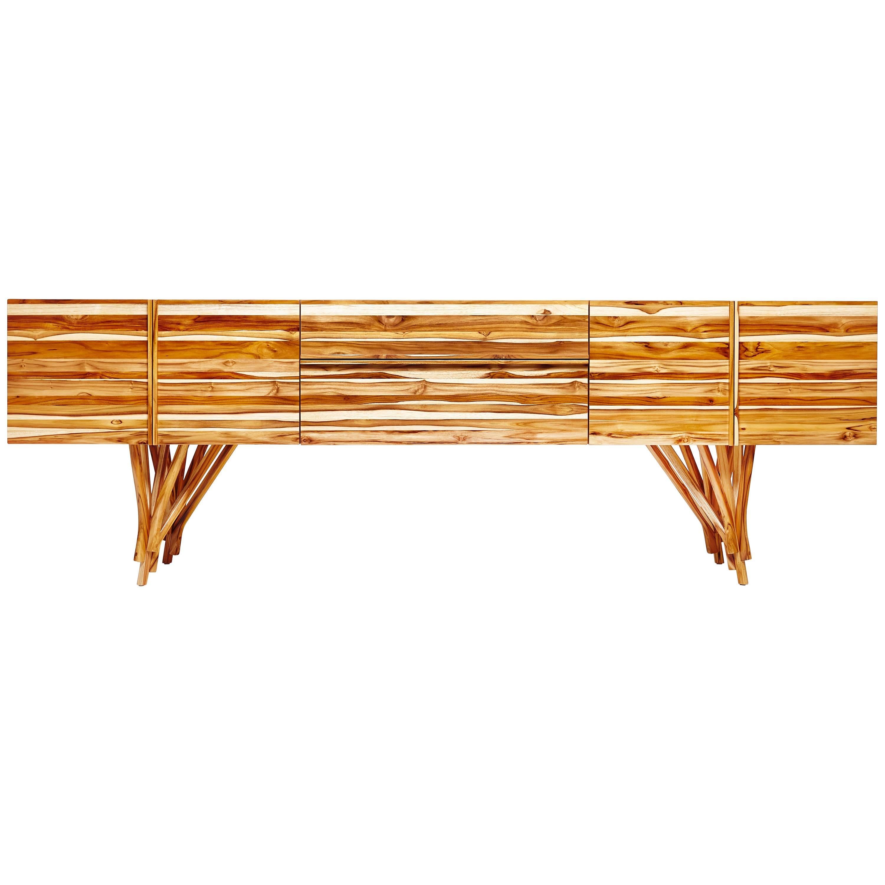 Guaimbê Credenza by Paulo Alves, Handcrafted in Brazil For Sale