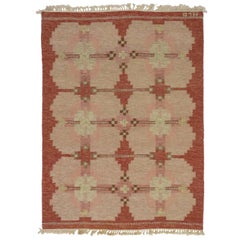 Skandinavisch Moderner Rollakan von HLO:: Schwedischer Flachgewebe-Kilim-Teppich:: Röllakan