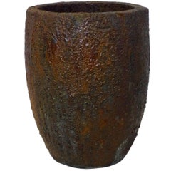 19th Century Brutalist Crucible Pot for Molten Iron