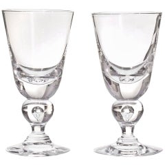 12 Exceptional Modernist Steuben Baluster Water Goblets