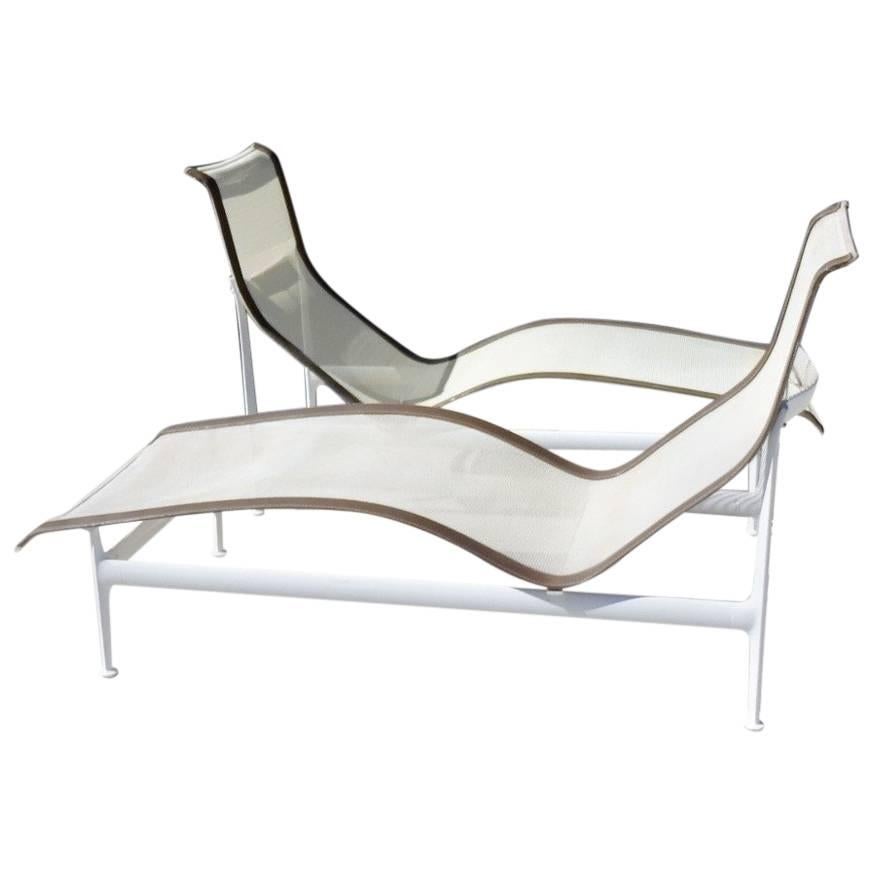 Pair of Richard Schultz Knoll 1966 Leisure Group Chaise Lounges