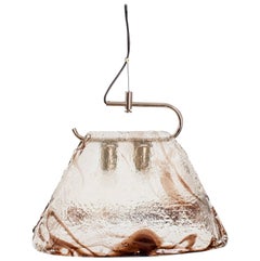 Murano Glass Pendant Lamp by Carlo Nason for Mazzega, 1970s