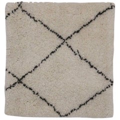 Tapis d'appoint de style marocain avec design Bauhaus moderne