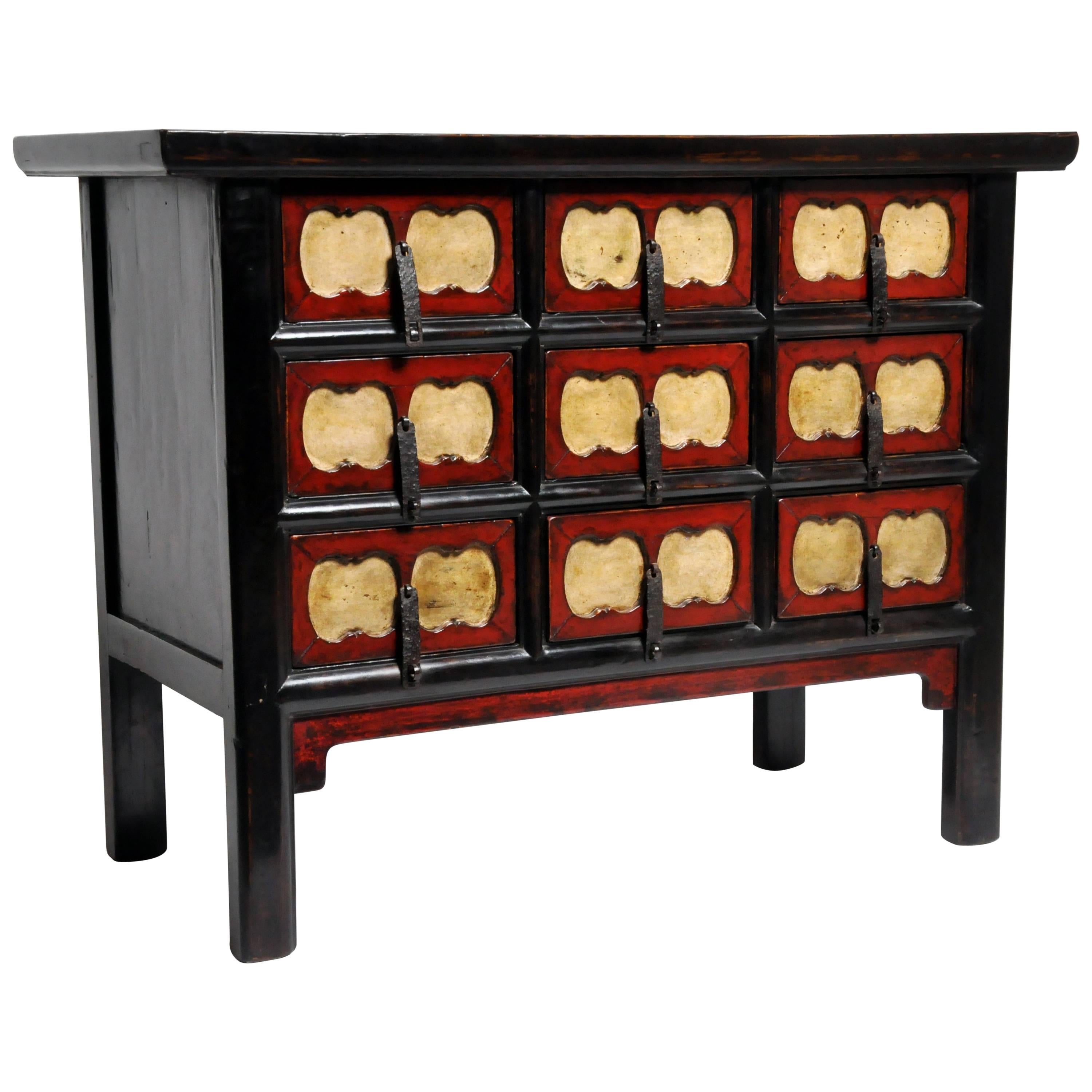 Chinese Side Chest with Nine Drawers