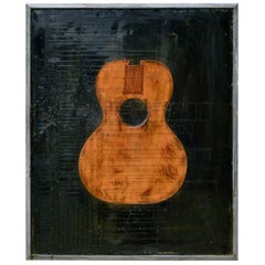 Iconic Guitar Cast in Resin Decorative Painting, 2009