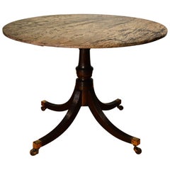 18th Century Circular Marble-Top Centre Table