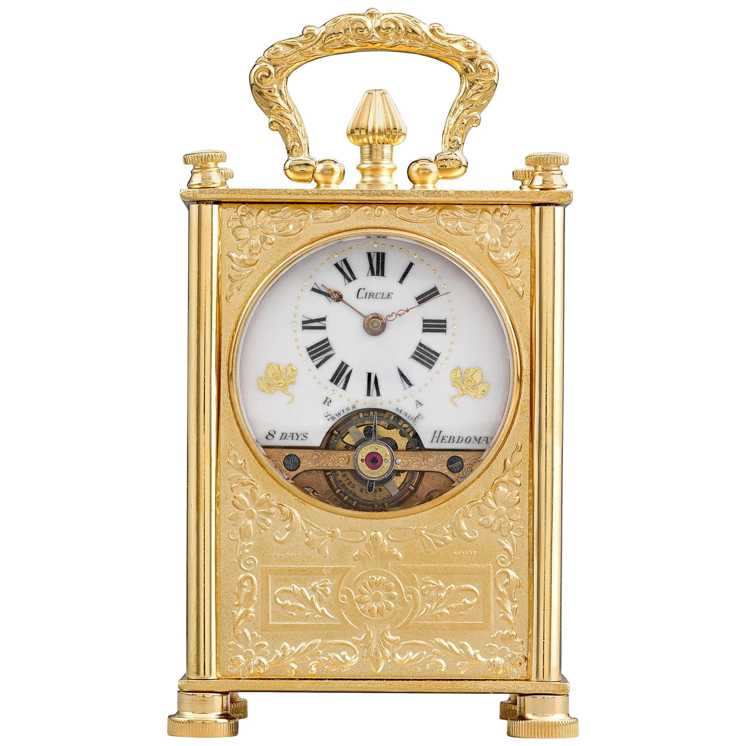 19th Century 8-Day Swiss Carriage Clock 