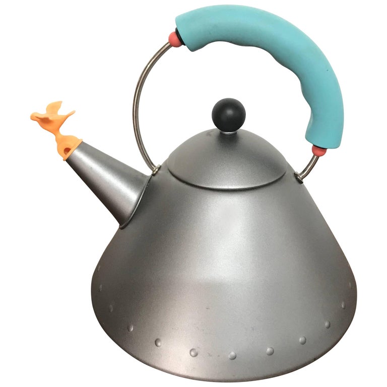 Postmodern Tea Kettle “9093 Kettle” by Michael Graves for Alessi at