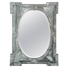 Vintage 1940's Hollywood Regency Venetian Mirror with Exquisite Shield Design