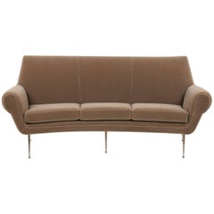 Italian Mid Century Three-Seat Sofa