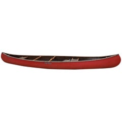 Mid-Century Modern Old Town Red Canoe Kayak