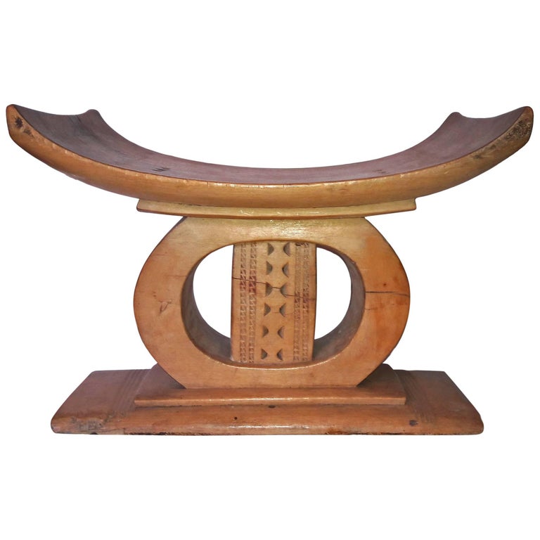 Early 20th Century Mahogany Ashanti Stool, Ghana at 1stDibs