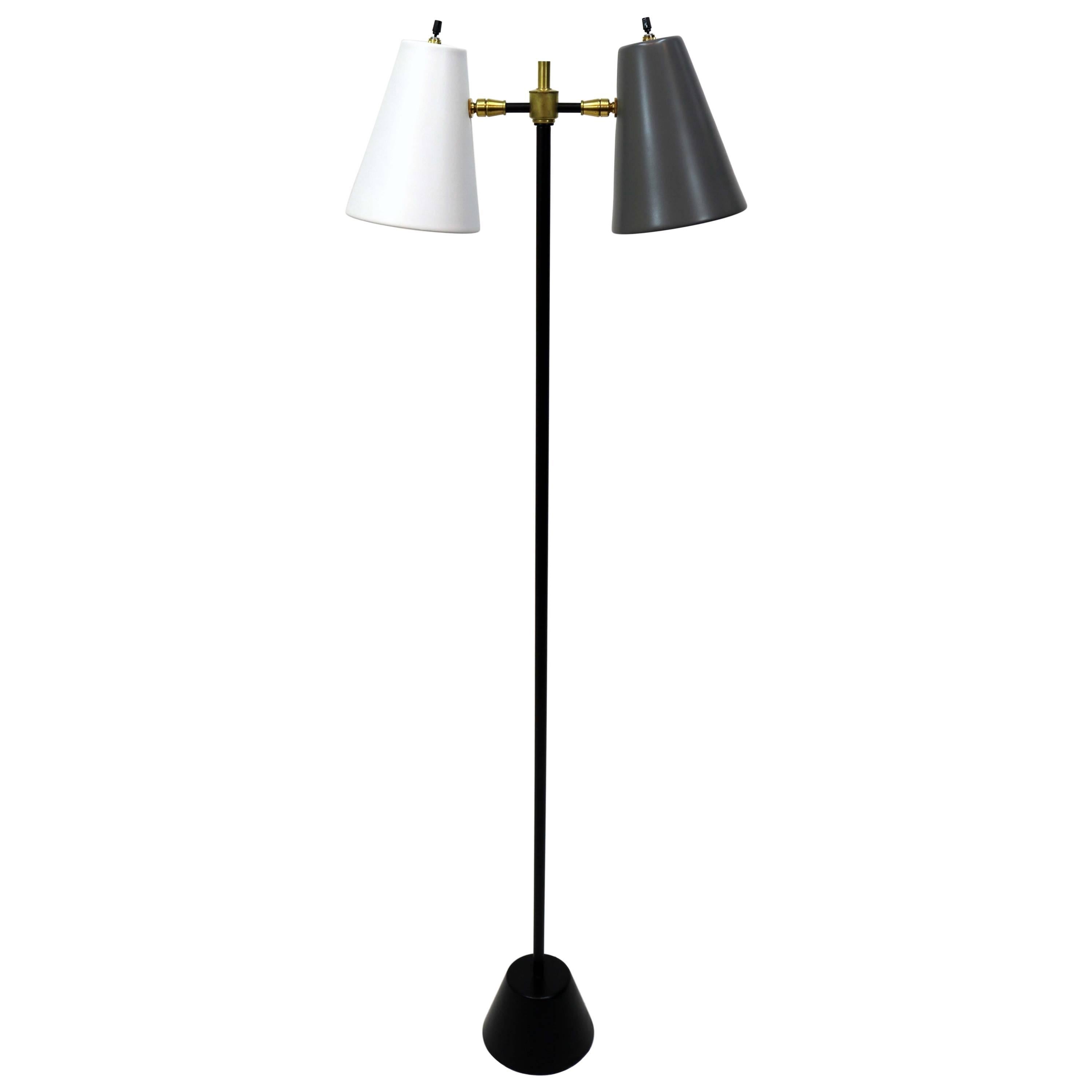 Midcentury Double Cone Floor Lamp