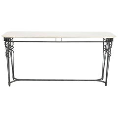 Console Table with Marble Top