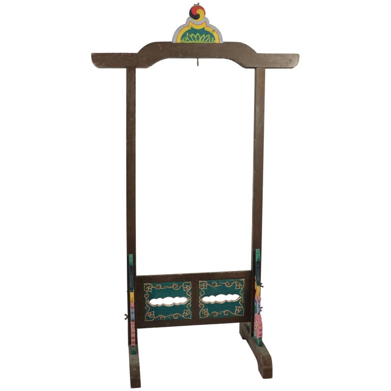 Wooden Chinese Element HandPainted Wood at 1stDibs