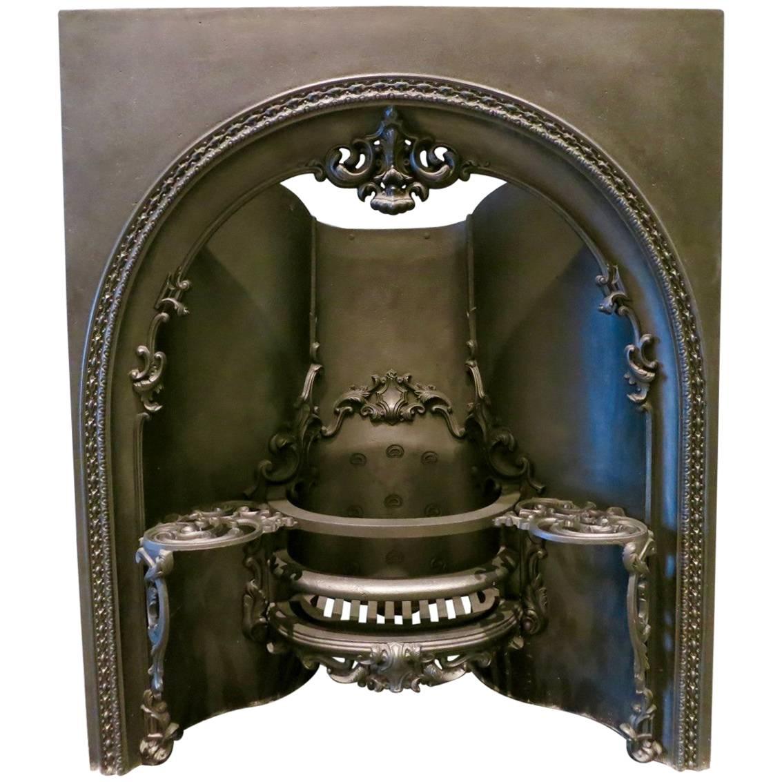 19th Century Arched Fireplace Insert