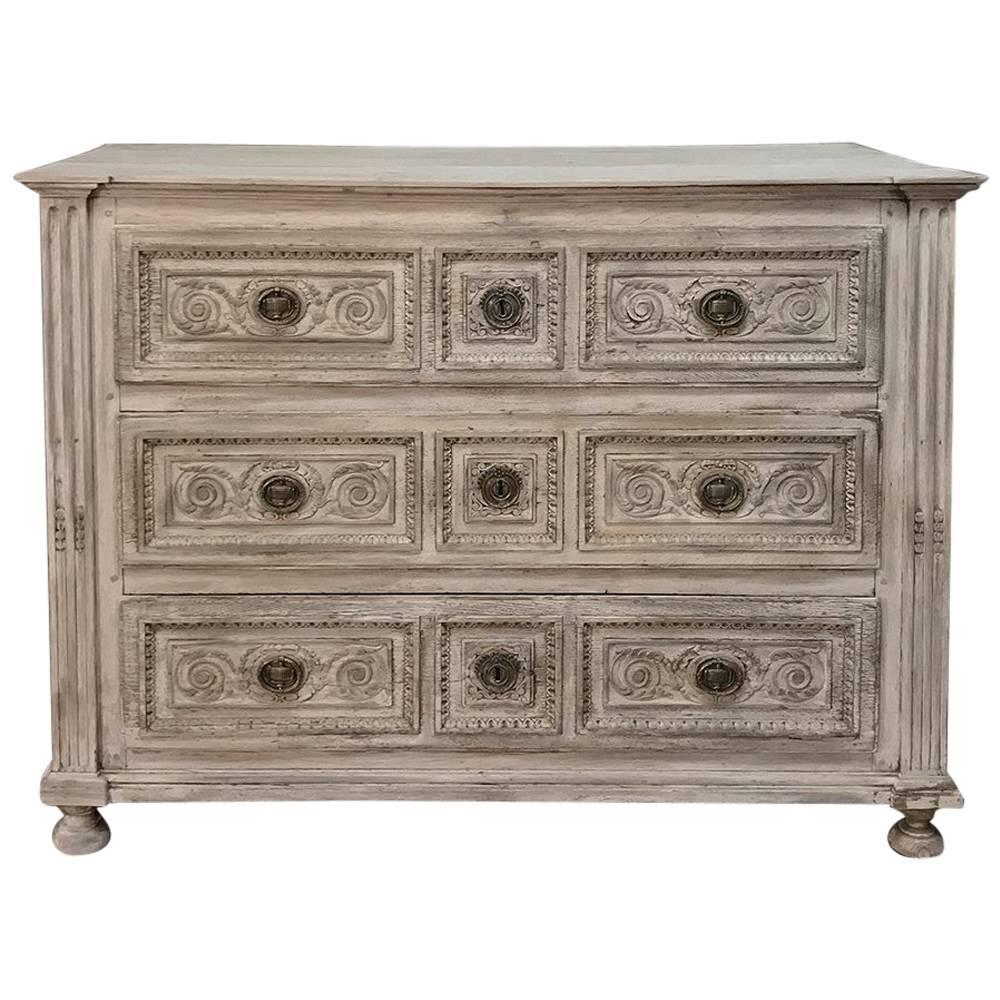 18th Century Country French Whitewashed Louis XVI Commode