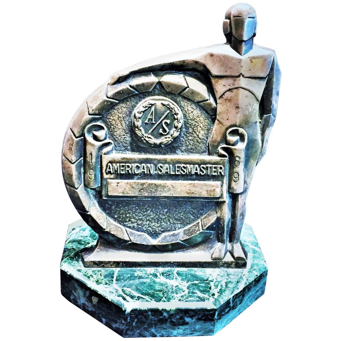 Vintage American Sculptural Award Prize Trophy, circa 1969