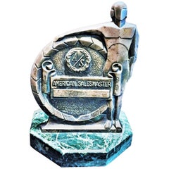 Retro American Sculptural Award Prize Trophy, circa 1969