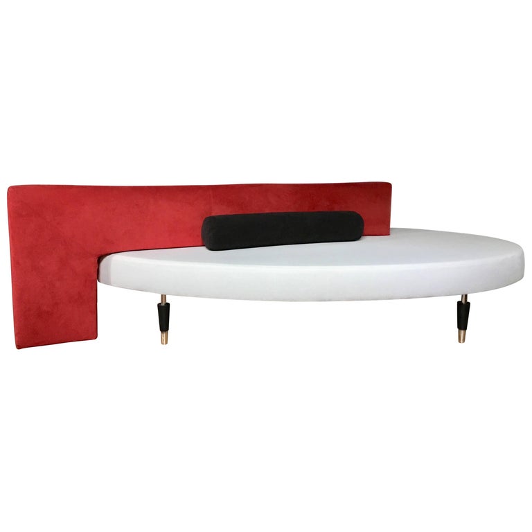 Modern Memphis Inspired Sculptural Sofa Chaise By Paolo Piva For B Italia
