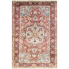 Antiker persischer Bakhtiari-Teppich, 1,83 m x 1,83 m