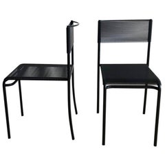 Spaghetti Side Chairs in Black by Giandomenico Belotti for Alias