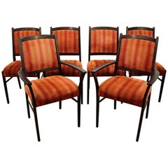 Set of Six Mid-Century Modern Rosewood Dining Chairs
