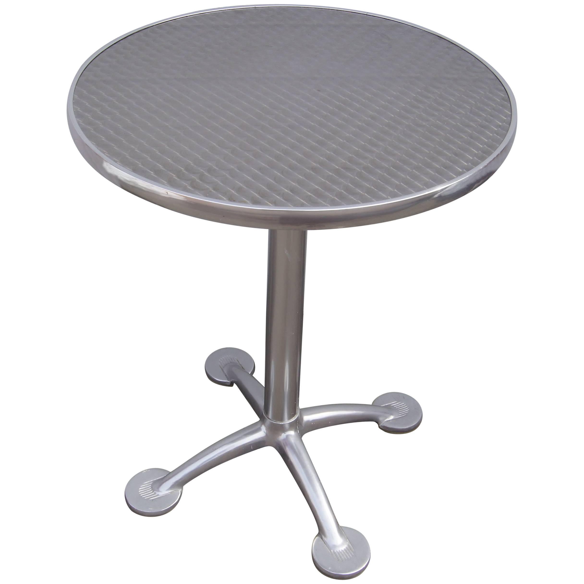 Aluminium and Stainless Steel Pensi Café Table by Jorge Pensi for Knoll