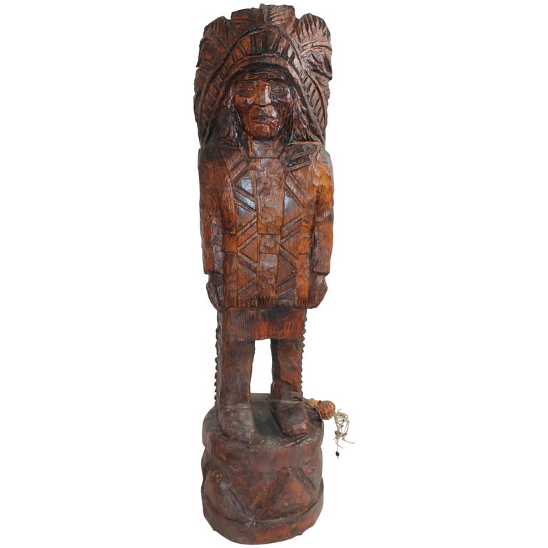 Cigar Store Indian / Counter Top For Sale at 1stdibs