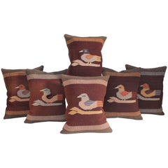 Mexican Indian Weaving's Bird Pillows