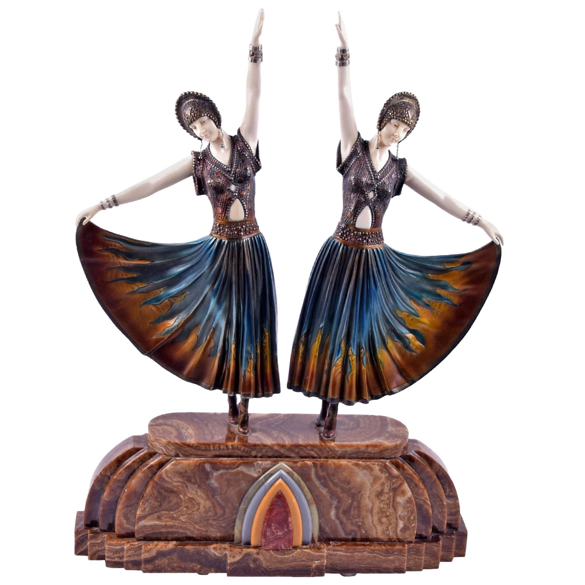 Authentic Art Deco Sculpture by Demetre Chiparus