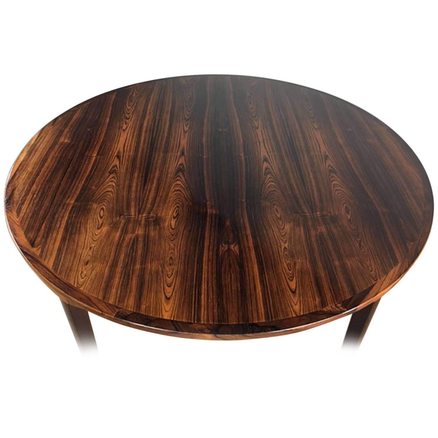 Rosewood Flip Flap Dining Table by Dyrlund For Sale