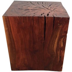 Eucalyptus End Table or Art Display Pedestal