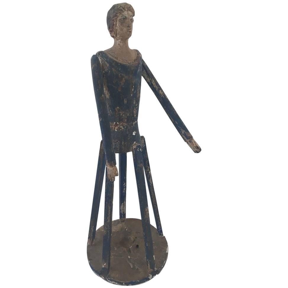 Primitive Woman Cage Doll, 19th Century For Sale
