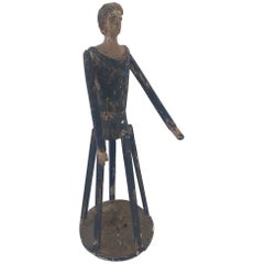 Antique Primitive Woman Cage Doll, 19th Century