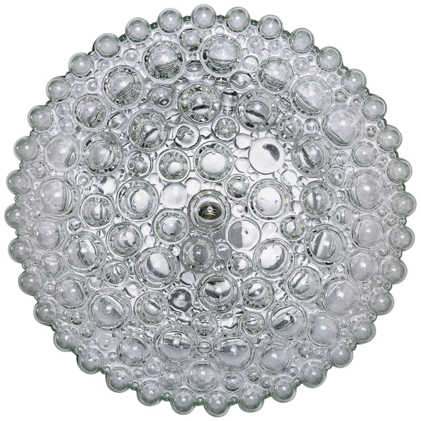 Circular Crystal Clear Bubbles Sconce by Helena Tynell