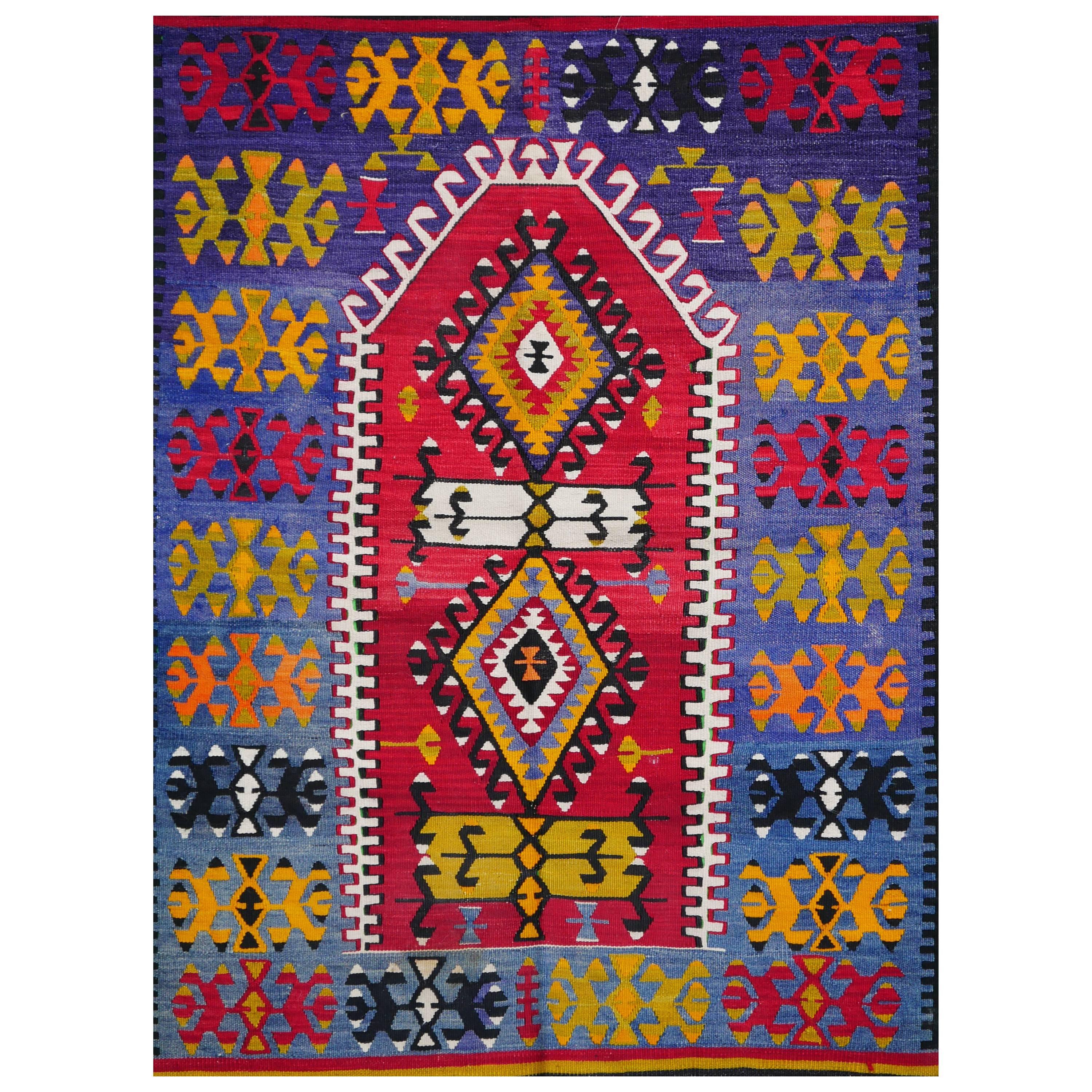 Anatolian Kilim, circa 1940 For Sale