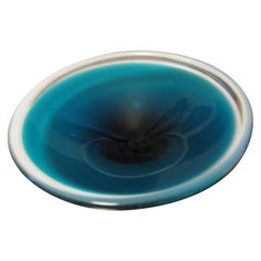Mid-Century Modern Flygsfors Coquille Art Glass Bowl